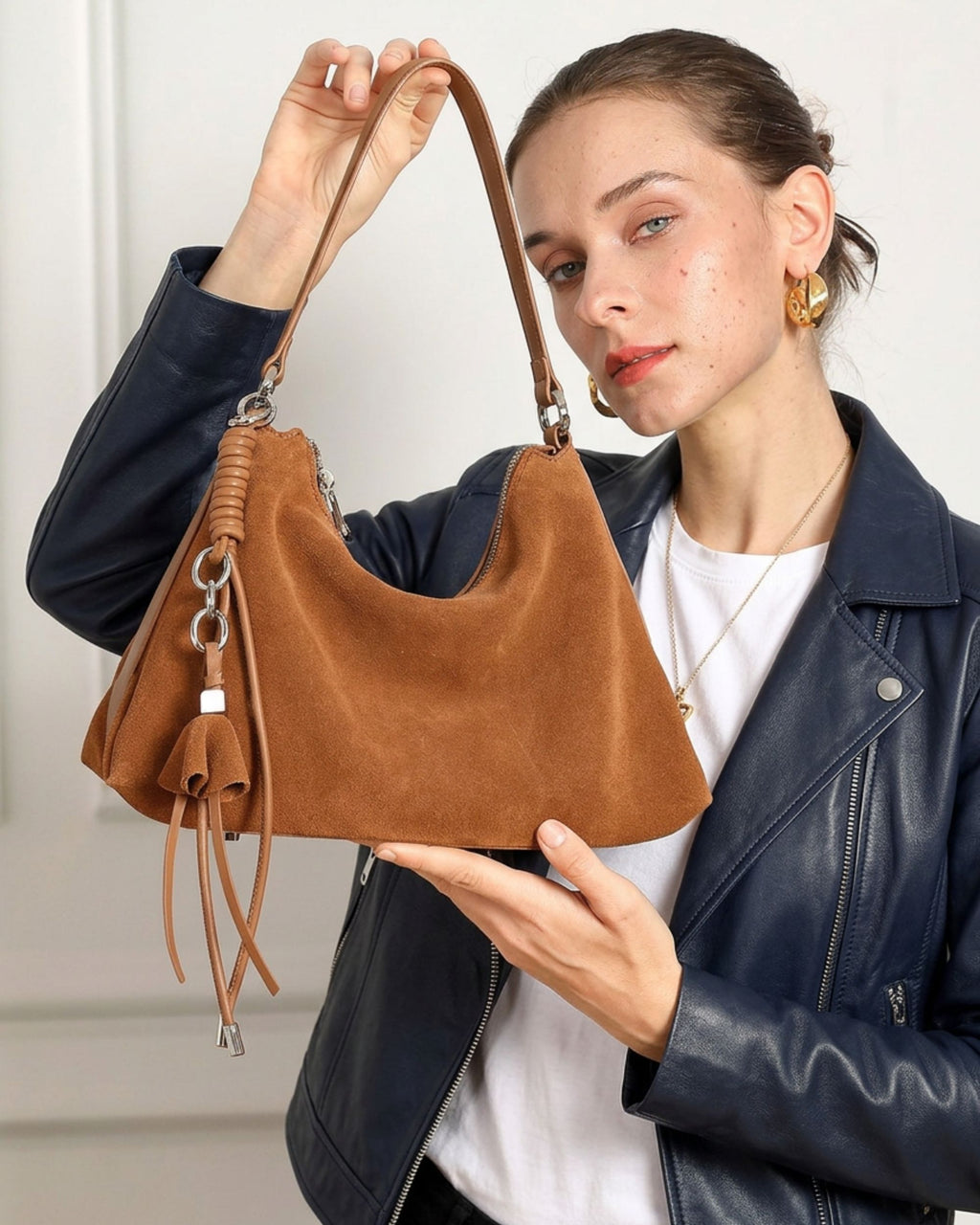 Hearth bag, on-body view 2