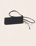 Keep cowhide glasses pouch in black