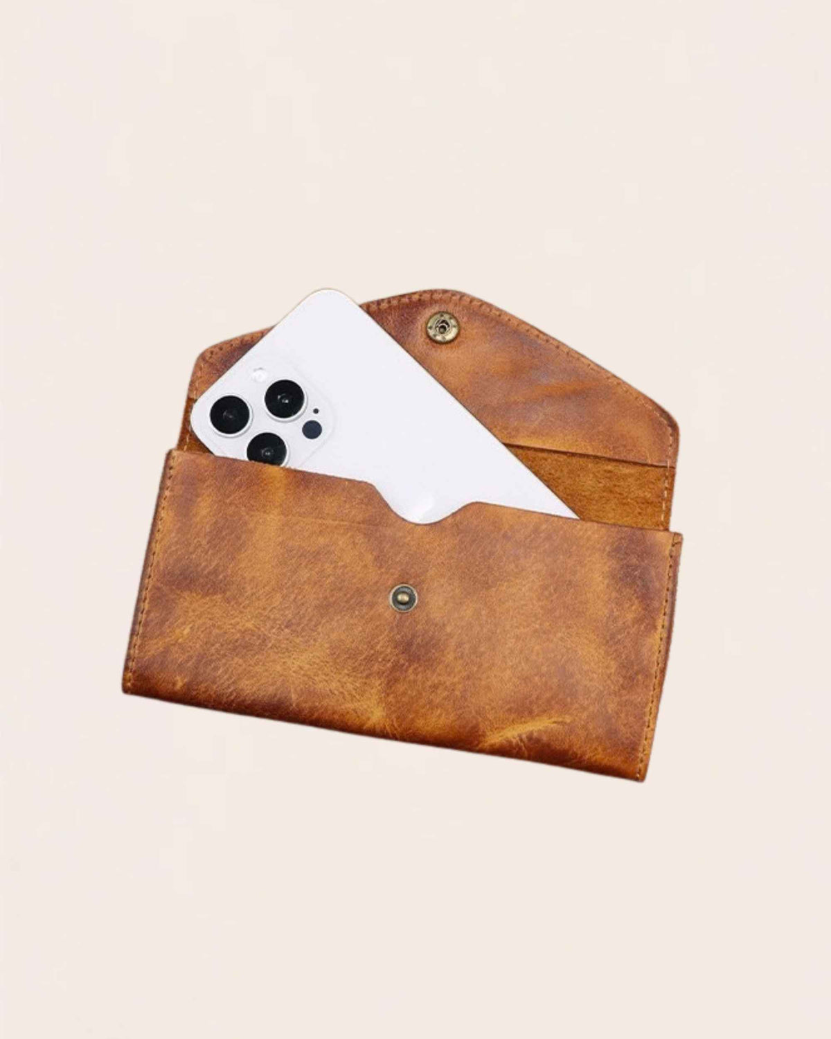 Tender cowhide envelope wallet